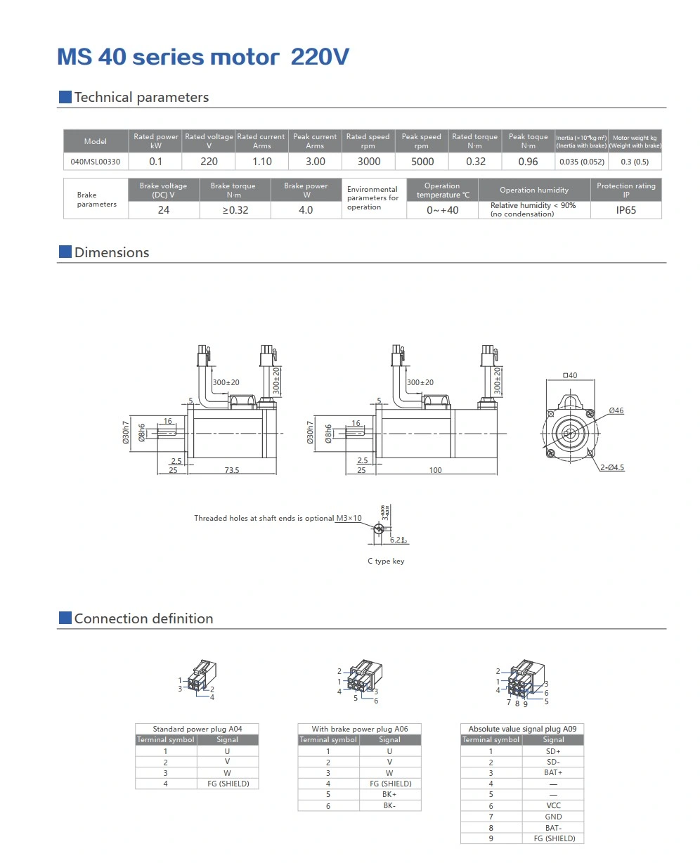 Maxsine M Series AC Servo Motor