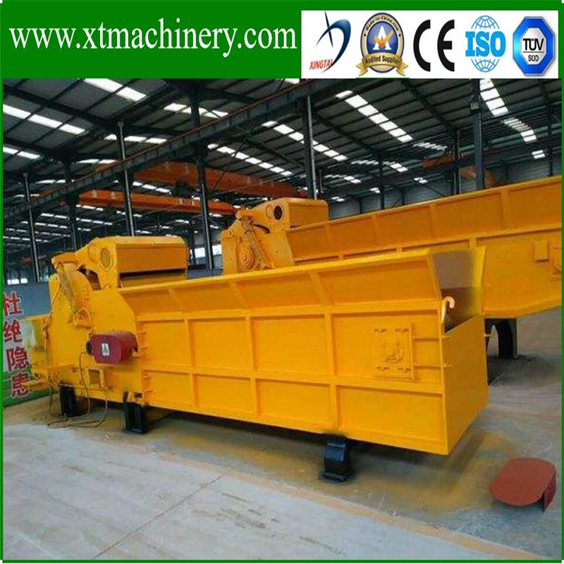 Servo Control System, 6m Auto Feeding Conveyor Wood Log Biomass Mulcher